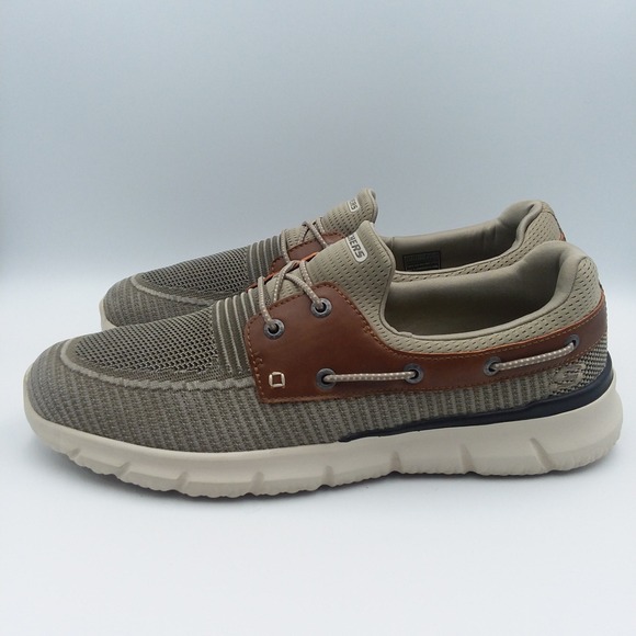 Skechers Del Retto Clean Slate‎ Slip-On Boat Shoes Men's 13 Loafers Memory Foam - Picture 3 of 13